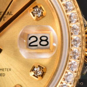 DateJust 28MM Ladies WF YG Diamond Gold Dial Diamond Marker Jubilee Bracelet A2236 - Image 31