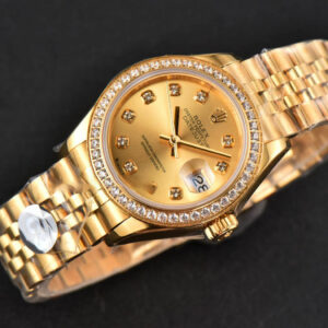 DateJust 28MM Ladies WF YG Diamond Gold Dial Diamond Marker Jubilee Bracelet A2236 - Image 50