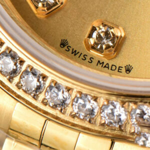 DateJust 28MM Ladies WF YG Diamond Gold Dial Diamond Marker Jubilee Bracelet A2236 - Image 53