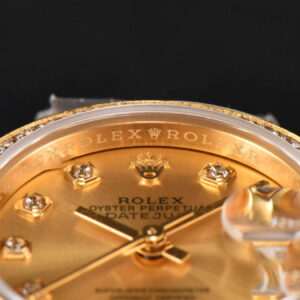 DateJust 28MM Ladies WF YG Diamond Gold Dial Diamond Marker Jubilee Bracelet A2236 - Image 54