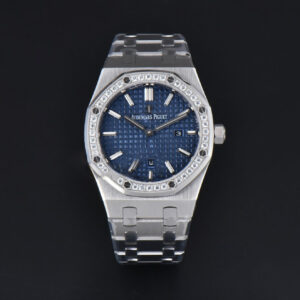 Royal Oak Ladies 67651ST 33mm ZF SS Diamond Blue Dial SS Bracelet Quartz