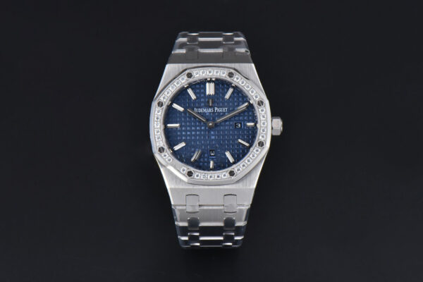 Royal Oak Ladies 67651ST 33mm ZF SS Diamond Blue Dial SS Bracelet Quartz