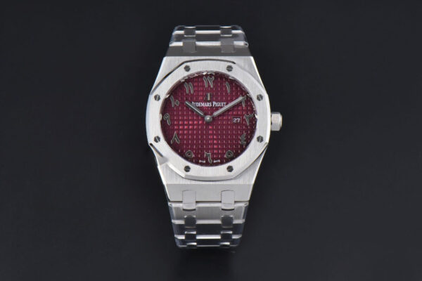 Royal Oak Ladies 67650ST 33mm ZF SS Red Arabic Dial SS Bracelet Quartz
