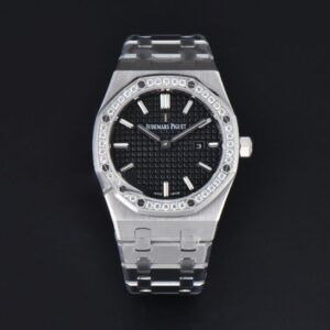 Royal Oak Ladies 67651ST 33mm ZF SS Diamond Black Dial SS Bracelet Quartz
