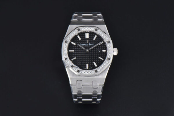 Royal Oak Ladies 67651ST 33mm ZF SS Diamond Black Dial SS Bracelet Quartz