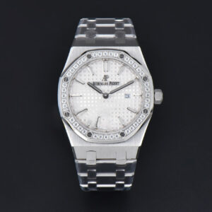 Royal Oak Ladies 67651ST 33mm ZF SS Diamond Chocolate Dial SS Bracelet Quartz