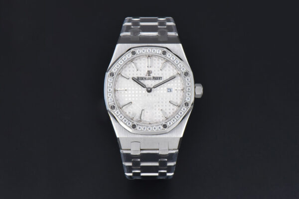 Royal Oak Ladies 67651ST 33mm ZF SS Diamond Chocolate Dial SS Bracelet Quartz