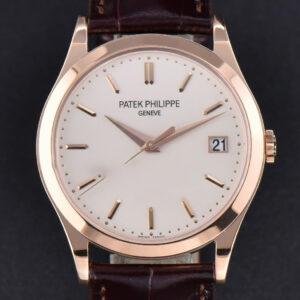 Calatrava 5296R RG 38mm ZF Ivory Dial Brown Leather Strap 324CS