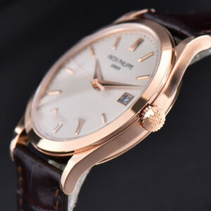 Calatrava 5296R RG 38mm ZF Ivory Dial Brown Leather Strap 324CS - Image 5