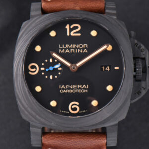 PAM661 Luminor Carbotech Automatic VSF 44mm Black Dial Leather Strap P9010