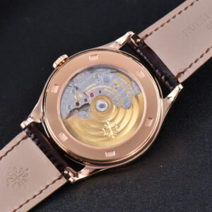 Calatrava 5296R RG 38mm ZF Ivory Dial Brown Leather Strap 324CS - Image 9