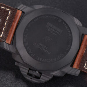 PAM661 Luminor Carbotech Automatic VSF 44mm Black Dial Leather Strap P9010 - Image 15