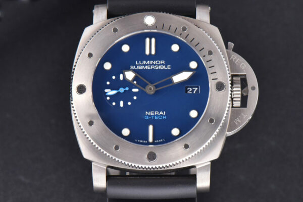 PAM692 Luminor Submersible 1950 BMG Tech VSF 47mm Blue Dial Rubber Strap P9010