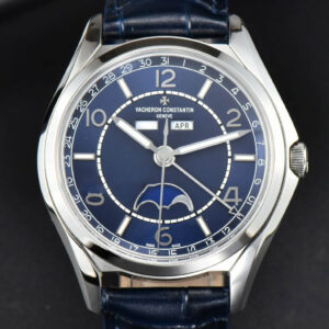 Fiftysix Complete Calendar SS 40mm ZF Blue Dial Blue Leather Strap A2460