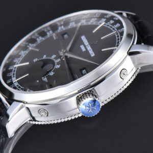 Traditionnelle 4010T MXF 41MM Gray Dial Black Leather strap A2460QCL - Image 3
