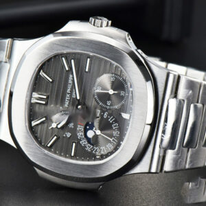 Nautilus 5712 40MM PPF Full Function Gray Dial SS Bracelet A240 V1 - Image 8