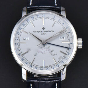 Traditionnelle 4010T MXF 41MM White Dial Blue Leather strap A2460QCL