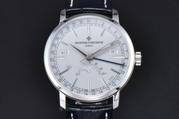 Traditionnelle 4010T MXF 41MM White Dial Blue Leather strap A2460QCL