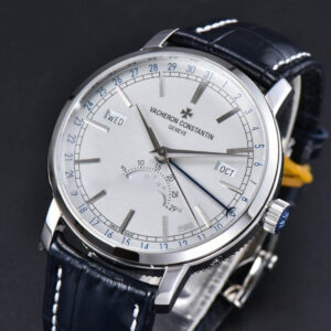 Traditionnelle 4010T MXF 41MM White Dial Blue Leather strap A2460QCL - Image 4