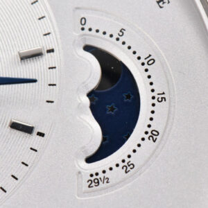 Panomatic Lunar 40mm APSF White Dial Black Leather Strap A23J - Image 3