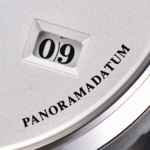 Panomatic Lunar 40mm APSF White Dial Black Leather Strap A23J - Image 5