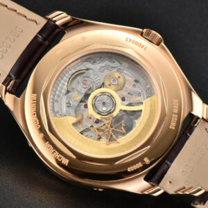 Fiftysix Complete Calendar RG 40mm ZF White Dial Brown Leather Strap A2460 - Image 13