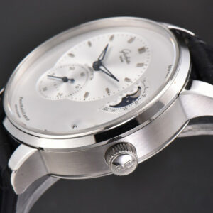 Panomatic Lunar 40mm APSF White Dial Black Leather Strap A23J - Image 9