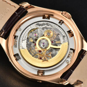 Fiftysix Complete Calendar RG 40mm ZF White Dial Brown Leather Strap A2460 - Image 16