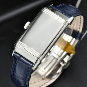 Reverso One 3288420 Real Diamond 20mm IMF White Moissanite Blue Leather Strap Swiss Quartz - Image 7