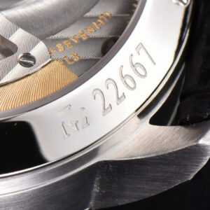 Panomatic Lunar 40mm APSF White Dial Black Leather Strap A23J - Image 23