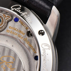 Panomatic Lunar 40mm APSF White Dial Black Leather Strap A23J - Image 25