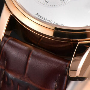 Panomatic Lunar 40mm APSF RG White Dial Brown Leather Strap A23J - Image 7