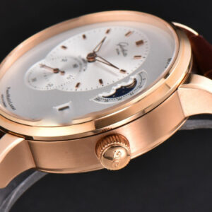 Panomatic Lunar 40mm APSF RG White Dial Brown Leather Strap A23J - Image 8