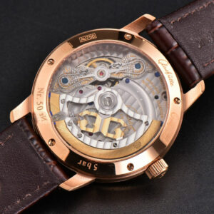 Panomatic Lunar 40mm APSF RG White Dial Brown Leather Strap A23J - Image 19
