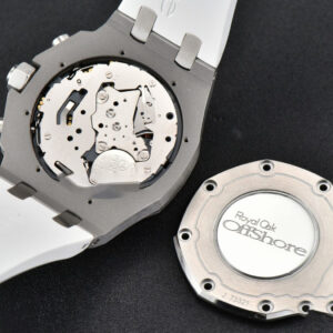 Offshore Ladies 37mm 26231ST RXWF Diamond White Dial Blue Subdial White Rubber Strap Quartz - Image 5