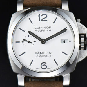 PAM1394 42mm VSF White Dial Brown Leather Strap P9010