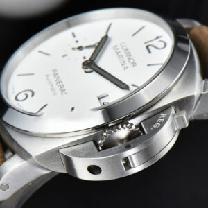 PAM1394 42mm VSF White Dial Brown Leather Strap P9010 - Image 5