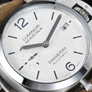 PAM1394 42mm VSF White Dial Brown Leather Strap P9010 - Image 6