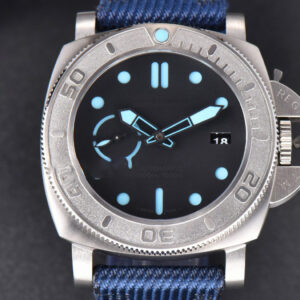 PAM985 Mike Horn Submersible Titanium VSF 47mm Blue Dial Nylon Strap P9010