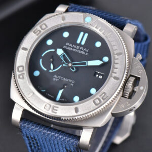 PAM985 Mike Horn Submersible Titanium VSF 47mm Blue Dial Nylon Strap P9010 - Image 4