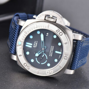 PAM985 Mike Horn Submersible Titanium VSF 47mm Blue Dial Nylon Strap P9010 - Image 14