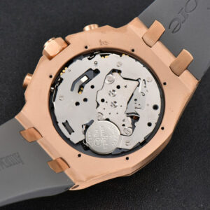 Offshore Ladies 37mm 26231ST RG RXWF Diamond White Dial Black Subdial Gray Rubber Strap Quartz - Image 3