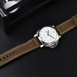PAM1394 42mm VSF White Dial Brown Leather Strap P9010 - Image 21