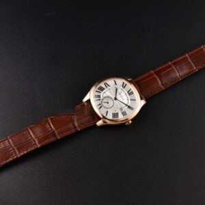 Drive De Cartier RG 40mm APS Gray Dial Brown Leather Strap A23J - Image 3