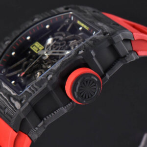 RM035-02 Real NTPT ZF Skeleton Dial Red Rubber Strap NH05A - Image 10