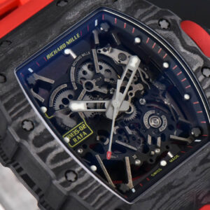 RM035-02 Real NTPT ZF Skeleton Dial Red Rubber Strap NH05A - Image 11