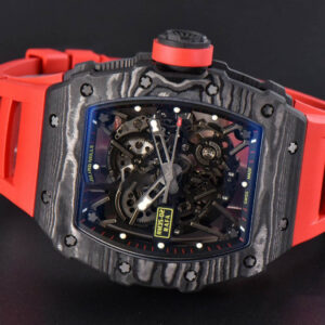 RM035-02 Real NTPT ZF Skeleton Dial Red Rubber Strap NH05A - Image 12