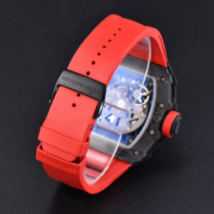 RM035-02 Real NTPT ZF Skeleton Dial Red Rubber Strap NH05A - Image 15