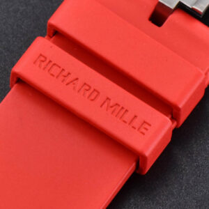 RM035-02 Real NTPT ZF Skeleton Dial Red Rubber Strap NH05A - Image 16