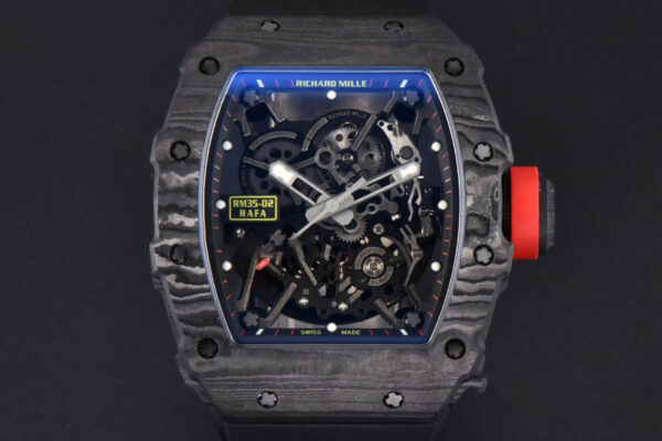 RM035-02 Real NTPT ZF Skeleton Dial Black Rubber Strap NH05A V5